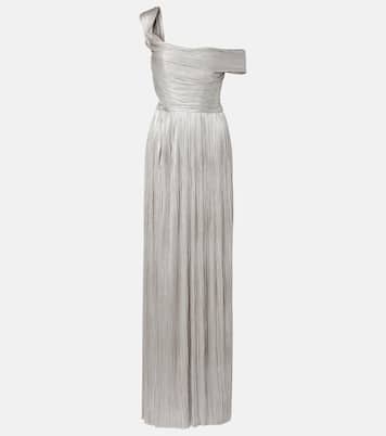 Robe longue Serene asymétrique en soie | Maria Lucia Hohan