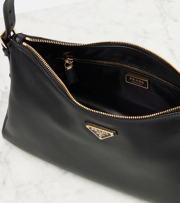 Prada Aimée Large leather shoulder bag | Prada