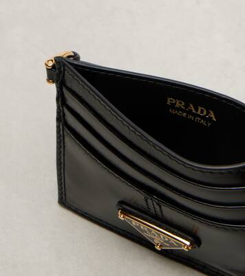 Leather card holder | Prada