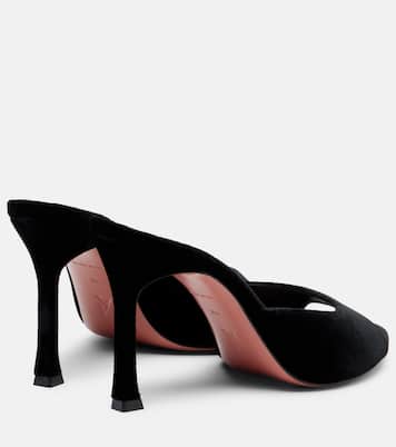 Pantoletten Alexa 95 aus Samt | Amina Muaddi