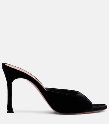 Pantoletten Alexa 95 aus Samt | Amina Muaddi