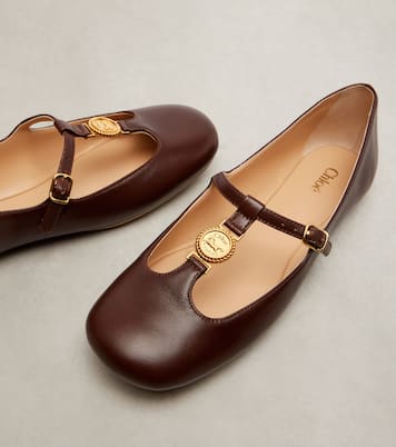 Ballerinas Leonore aus Leder | Chloé