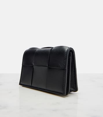 Porte-cartes Cassette Intrecciato en cuir | Bottega Veneta