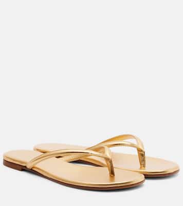 Sandalen Calypso aus Metallic-Leder | Gianvito Rossi