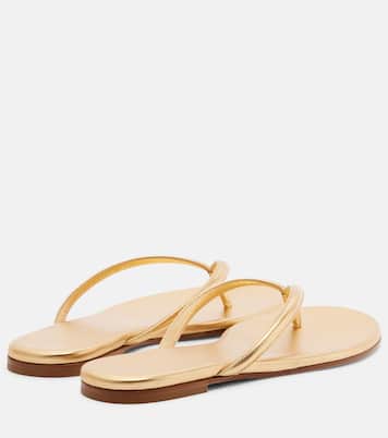 Sandalen Calypso aus Metallic-Leder | Gianvito Rossi