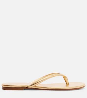 Sandalen Calypso aus Metallic-Leder | Gianvito Rossi