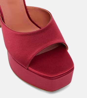 Dalida 140 satin platform mules | Amina Muaddi