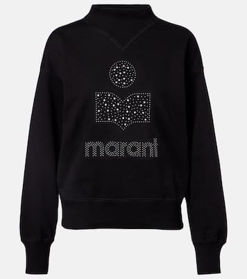 Moby logo cotton-blend fleece sweatshirt | Marant Etoile