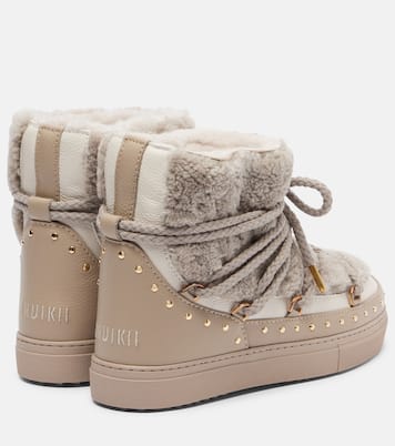 Curly Rock shearling-trimmed leather snow boots | Inuikii