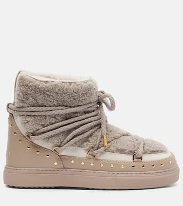 Curly Rock shearling-trimmed leather snow boots | Inuikii