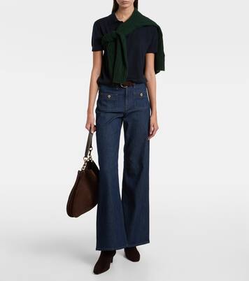 Jeans a gamba larga Lotta Tailorless a vita media | 7 For All Mankind