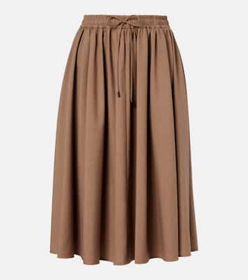Livrea virgin wool midi skirt | Max Mara