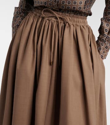 Livrea virgin wool midi skirt | Max Mara