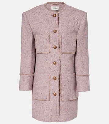 Wool-blend tweed coat | Chloé