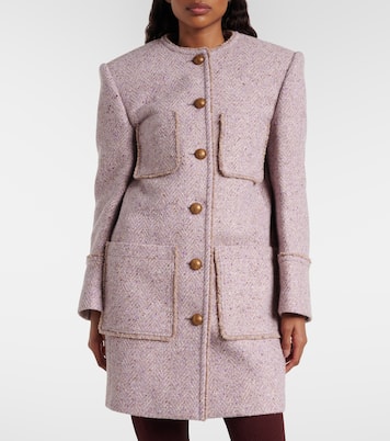 Wool-blend tweed coat | Chloé