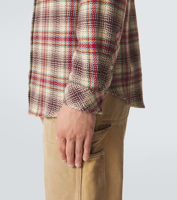 Balance cashmere shirt with emerald | God's True Cashmere