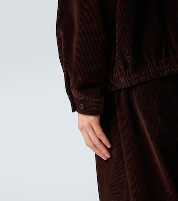 Veste blouson en velours côtelé | Miu Miu