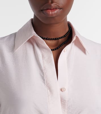 Silk-blend shirt dress | Toteme