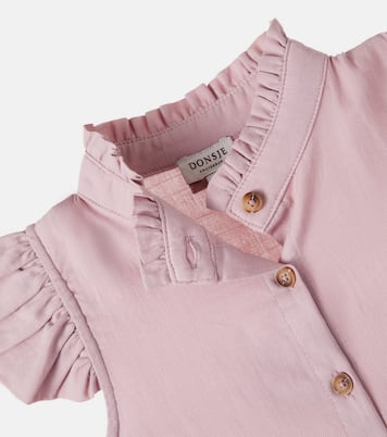 Fleurance paneled cotton and tulle dress | Donsje