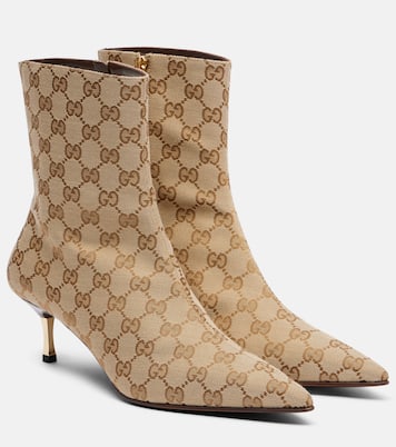 Bombshell 55 GG Canvas ankle boots | Gucci