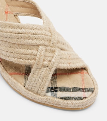 Woven espadrille wedges | Burberry