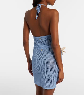 Cori 오픈 니트 라메 크롭 탑 | Bananhot