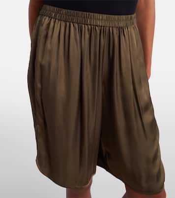 Nelis satin Bermuda shorts | The Frankie Shop