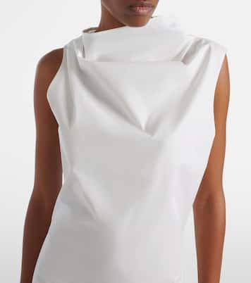 Vestido corto Astor de popelín de algodón | Khaite