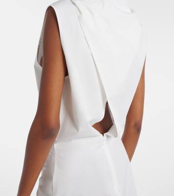 Vestido corto Astor de popelín de algodón | Khaite