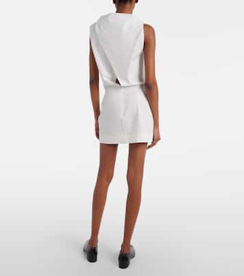 Vestido corto Astor de popelín de algodón | Khaite