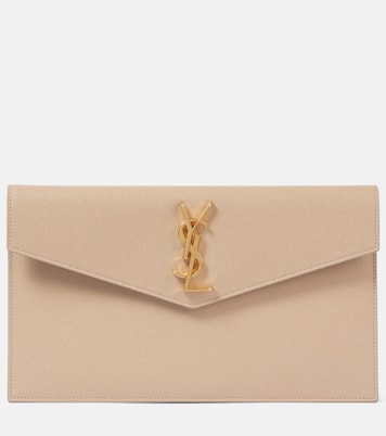 Uptown leather clutch | Saint Laurent