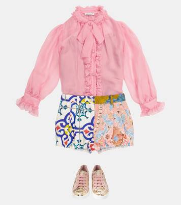 Floral jacquard shorts | Dolce&Gabbana Kids