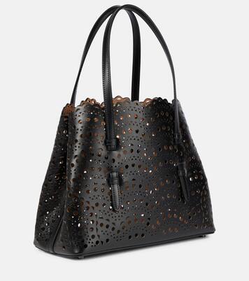 Le Mina 25 Vienne Wave leather tote bag | Alaïa