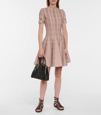 Le Mina 25 Vienne Wave leather tote bag | Alaïa