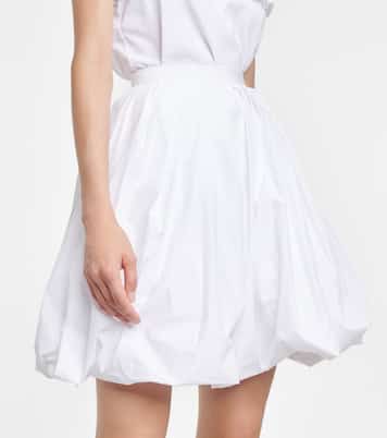 Cotton-blend poplin miniskirt | Alaïa