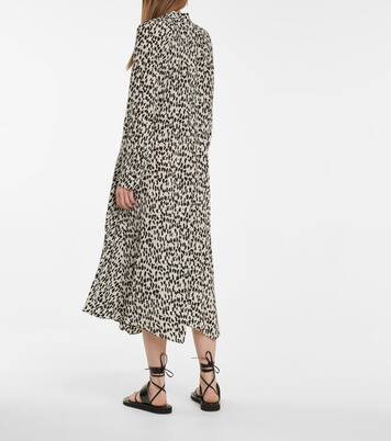 Robe midi Wild Moment en soie à motif léopard | Dorothee Schumacher