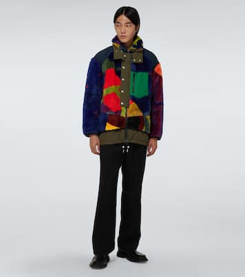 sacai x KAWS patchwork bomber jacket | Sacai