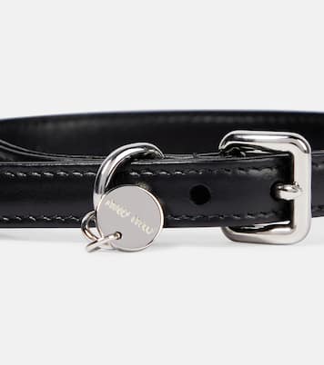 Embellished leather dog collar | Miu Miu
