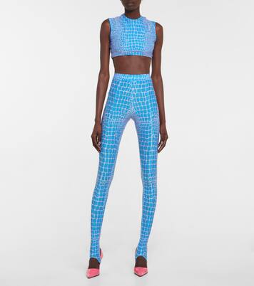 Bedrucktes Cropped-Top Caine | Alex Perry