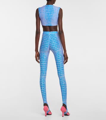 Bedrucktes Cropped-Top Caine | Alex Perry