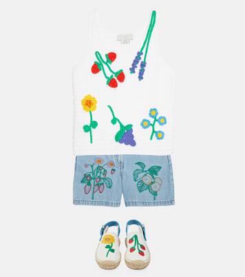 Crochet cotton top | Stella McCartney Kids