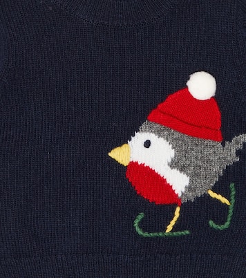 Baby intarsia virgin wool sweater | Il Gufo