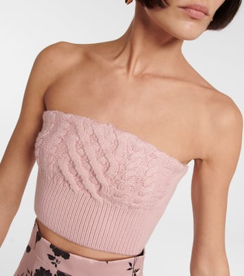 Top bustier raccourci Bimba en laine | Emilia Wickstead