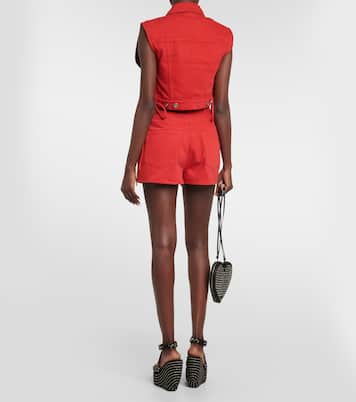 Eyelet cotton vest | Alaïa