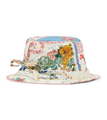 Reversible cotton bucket hat | Zimmermann Kids