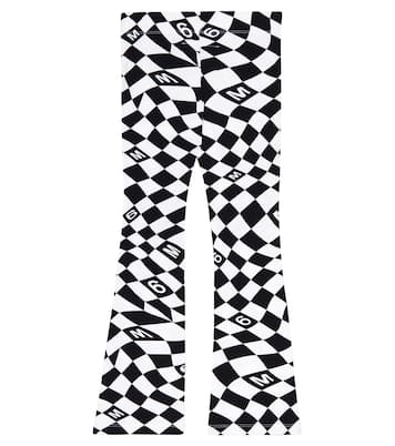 Legging imprimé en coton mélangé | MM6 Maison Margiela Kids