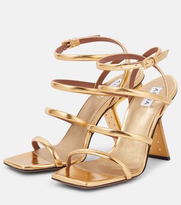 Sandalen Perfo aus Metallic-Leder | Alaïa
