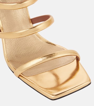 Sandalen Perfo aus Metallic-Leder | Alaïa