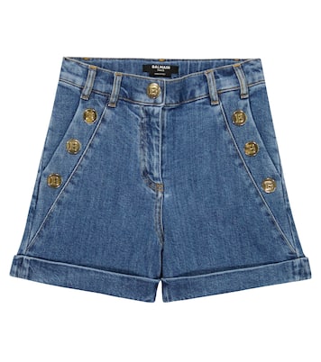 Denim shorts | Balmain Kids