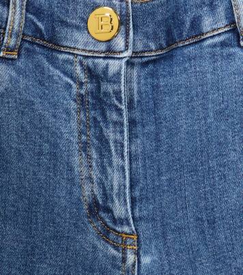 Denim shorts | Balmain Kids